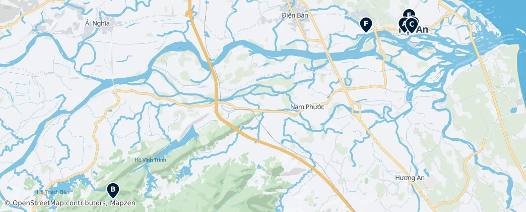 Map of Quang Nam