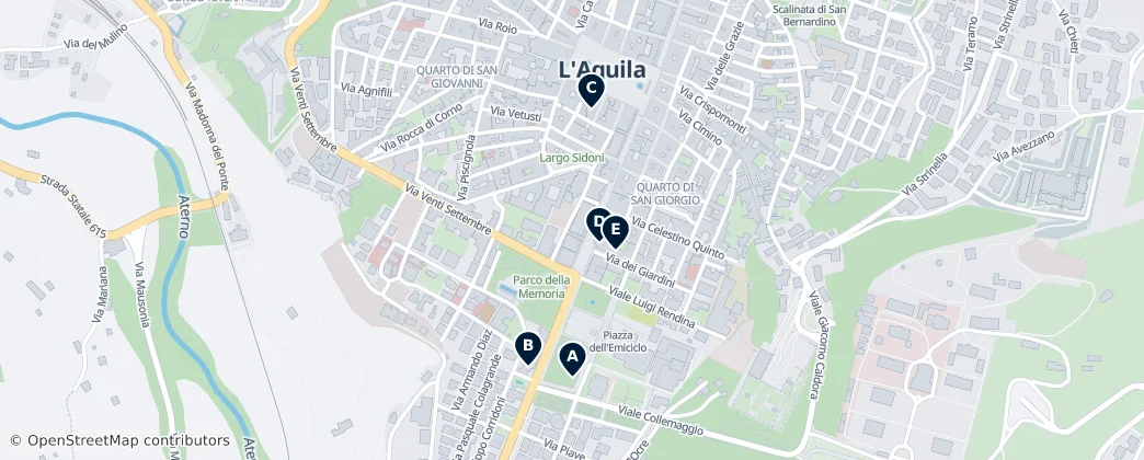 Map of Quarto di Santa Giusta