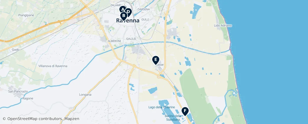 Map of Ravenna
