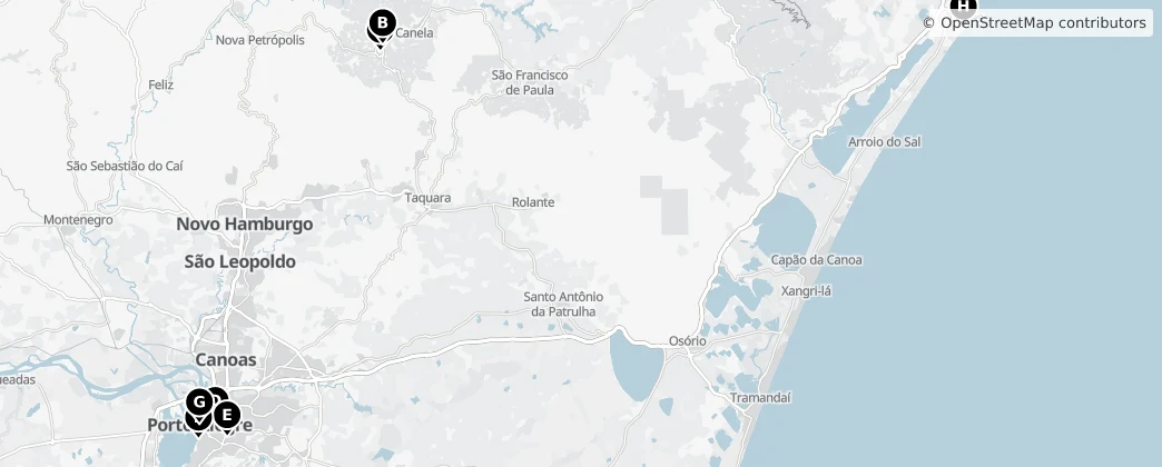 Map of Região Geográfica Intermediária de Porto Alegre