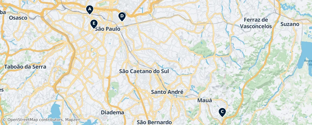 Map of Região Imediata de São Paulo