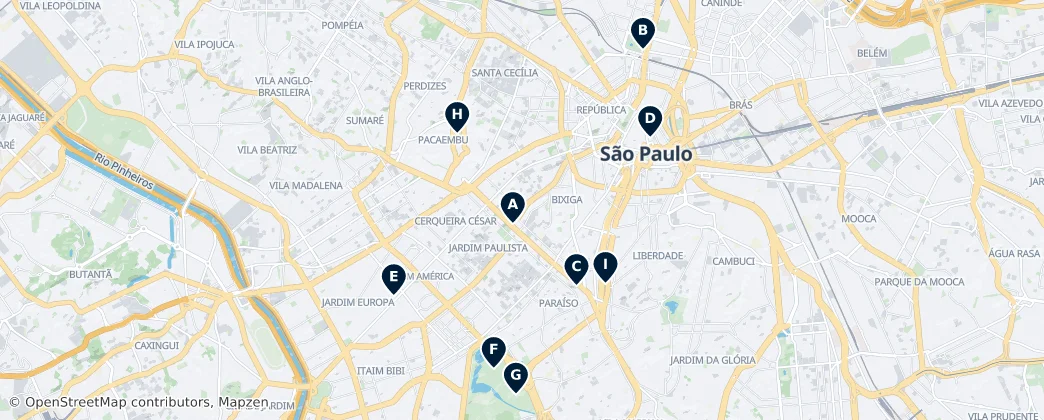Map of Região Geográfica Intermediária de São Paulo