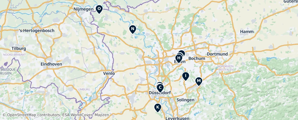 Map of Düsseldorf