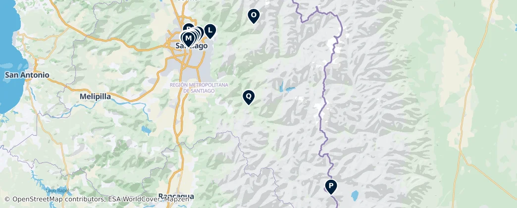 Map of Santiago