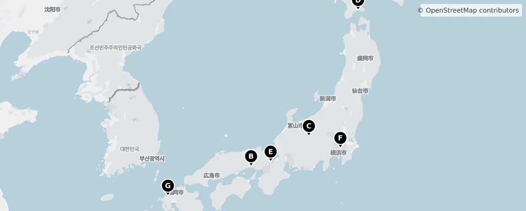 Map of 日本列島