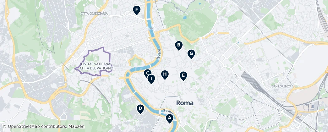Map of Řím