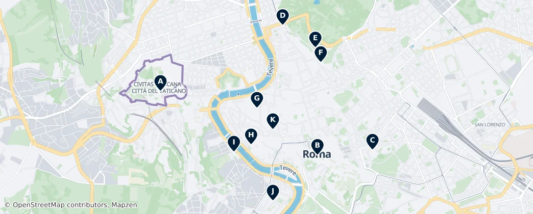 Map of Řím