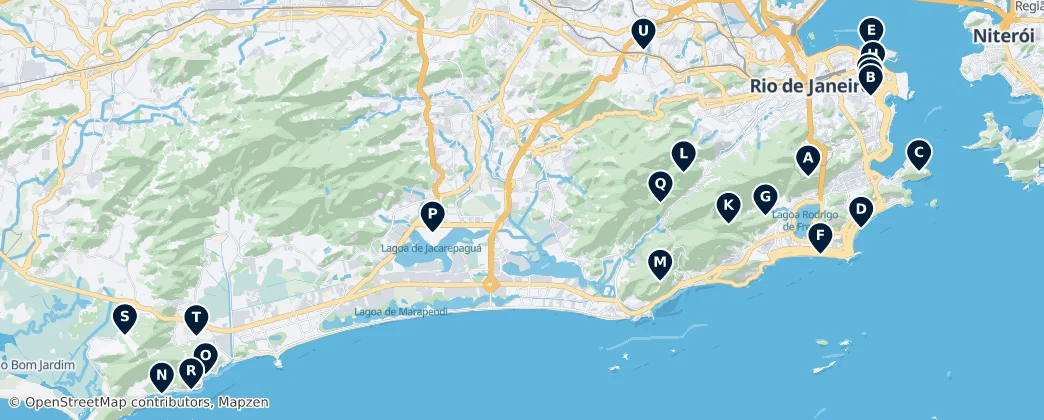 Map of Rio de Janeiro