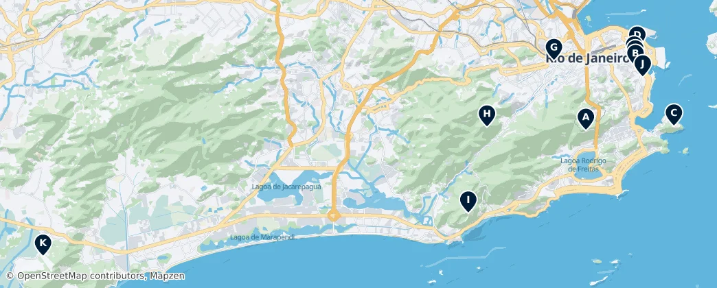 Map of Rio de Janeiro