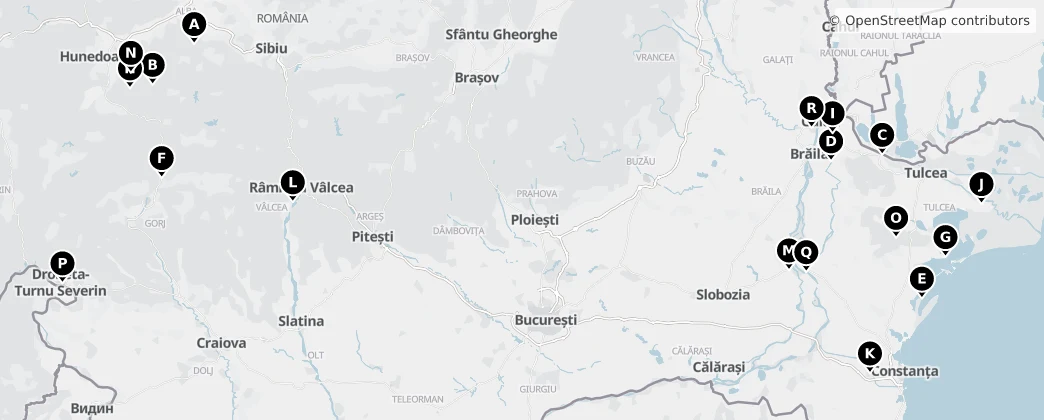 Map of Rumunsko