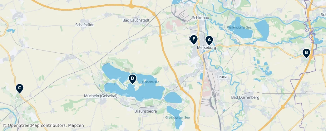 Map of Saalekreis