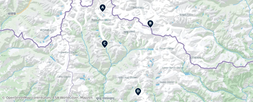 Map of Sagarmáthá