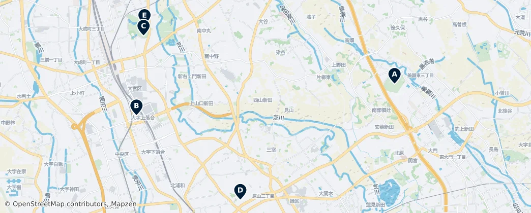 Map of Saitama