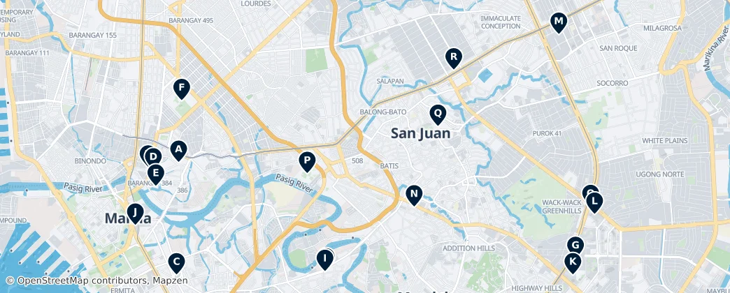 Map of San Juan