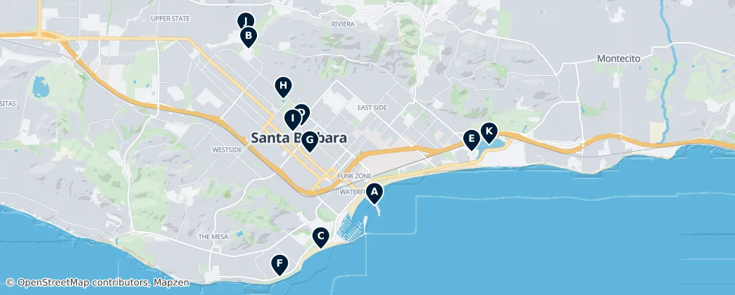 Map of Santa Barbara