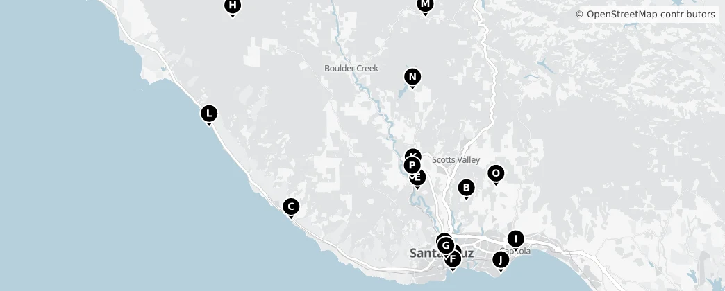 Map of Santa Cruz