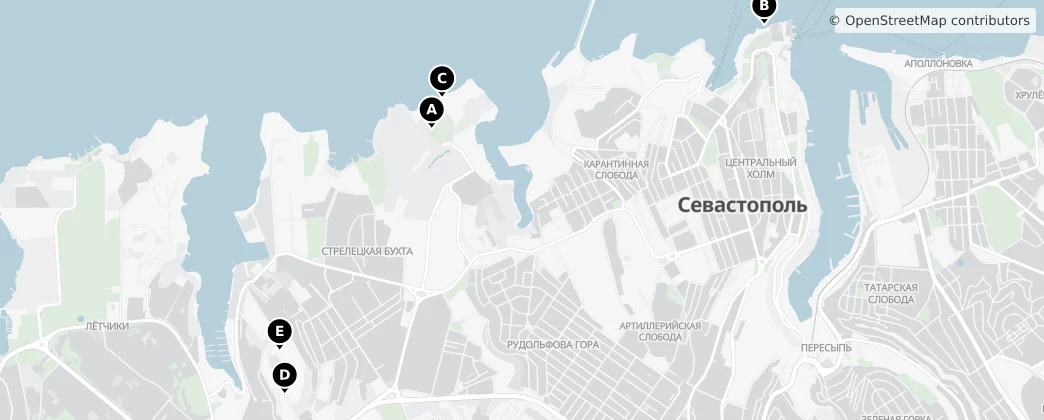 Map of Sevastopol