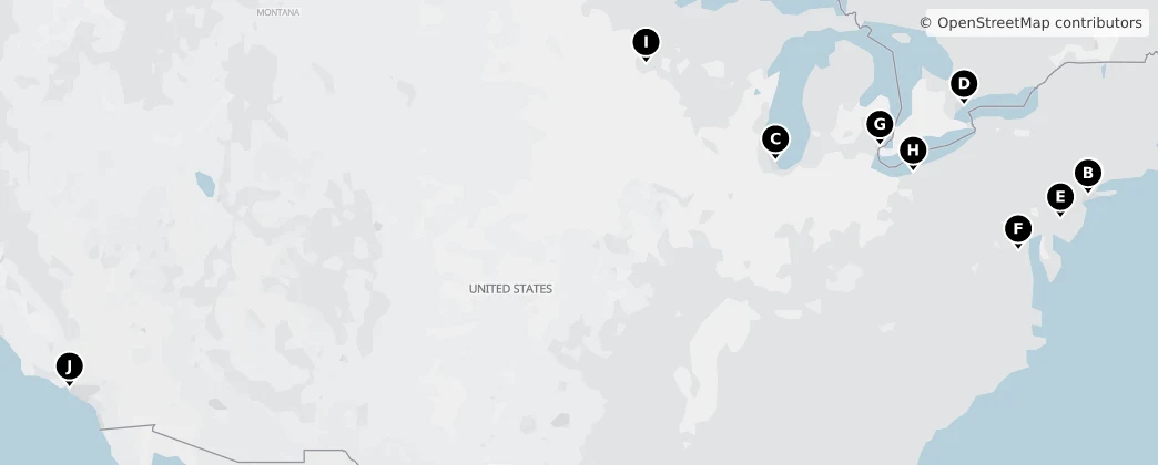 Map of Severní Amerika