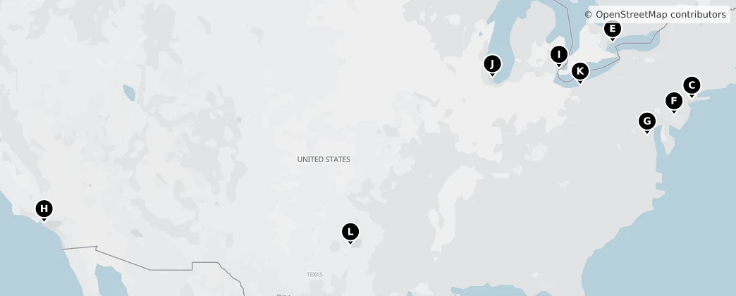 Map of Severní Amerika