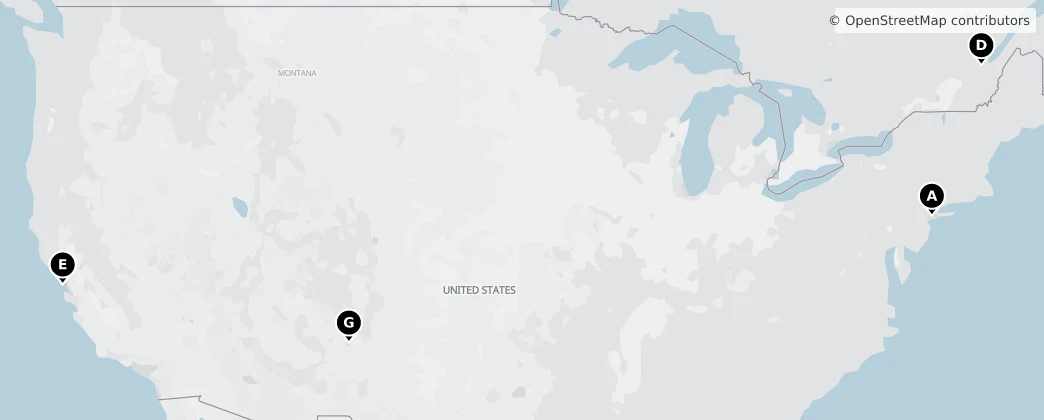 Map of Severní Amerika