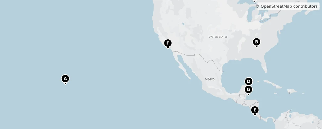 Map of Severní Amerika