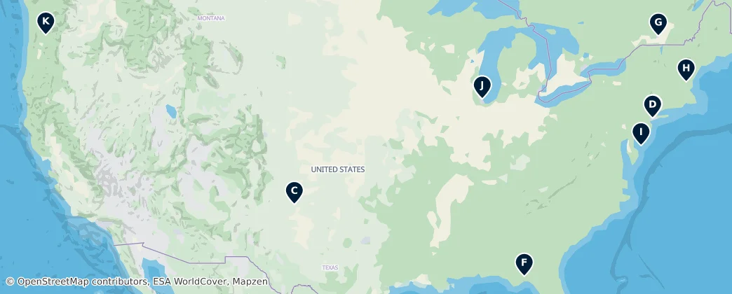 Map of Severní Amerika