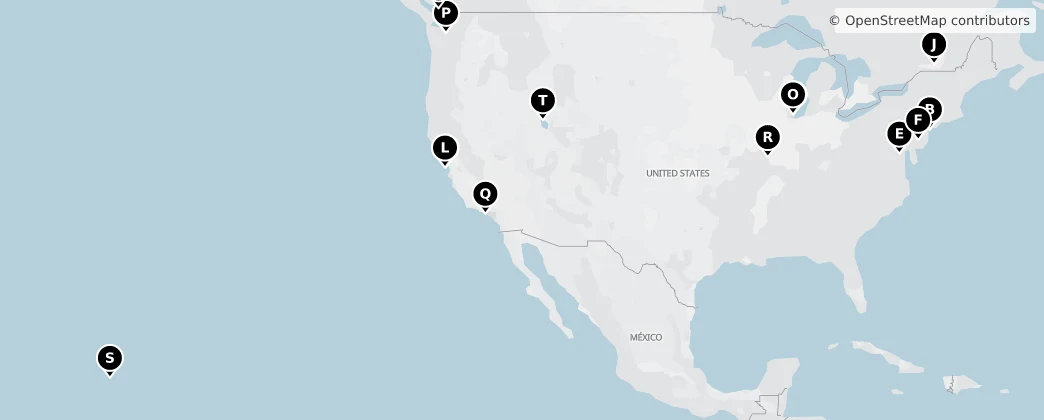 Map of Severní Amerika