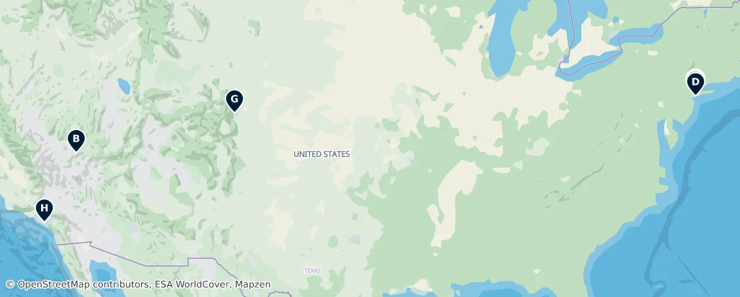 Map of Severní Amerika