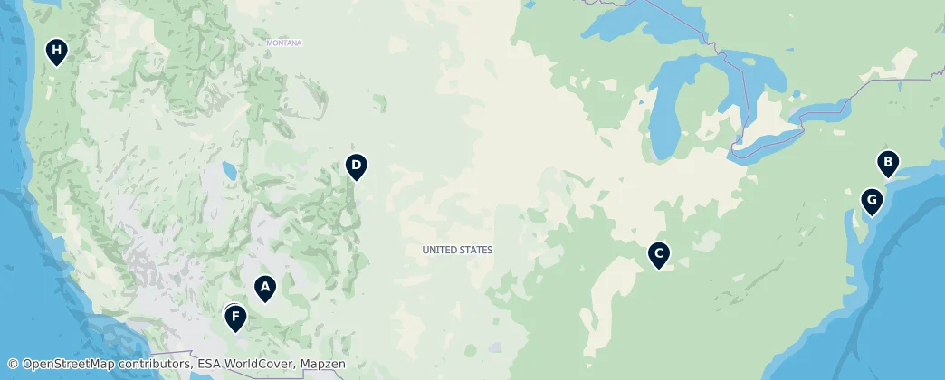 Map of Severní Amerika