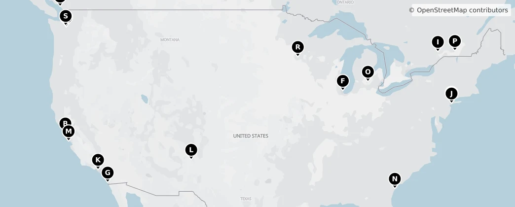 Map of Severní Amerika