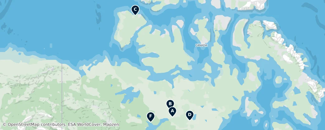 Map of Severozápadní teritoria