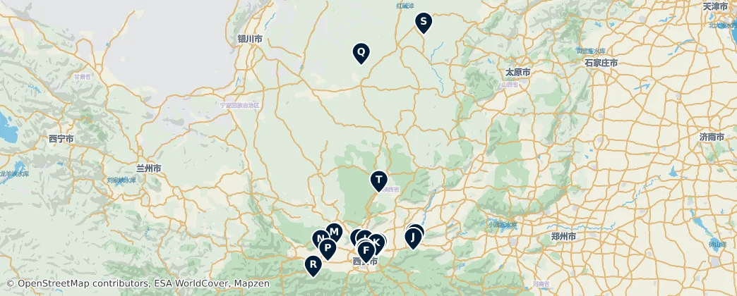 Map of Šen-si