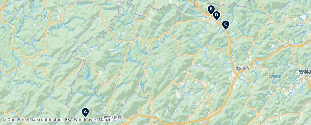 Map of Yamagata County