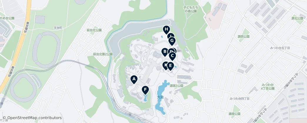 Map of Yotsukaido
