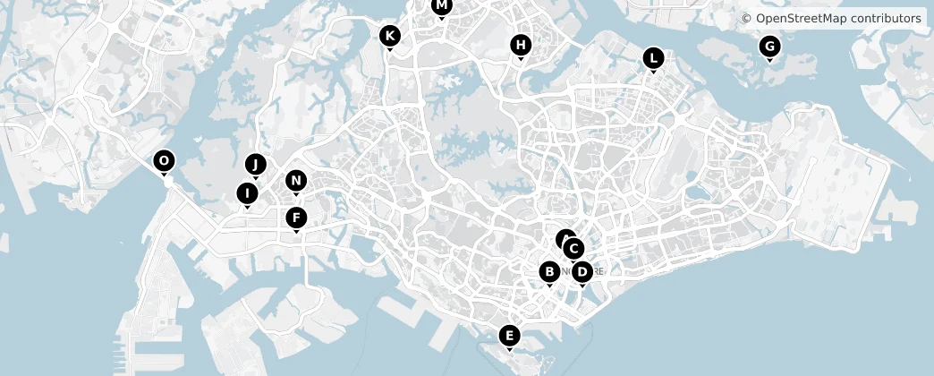 Map of Singapur