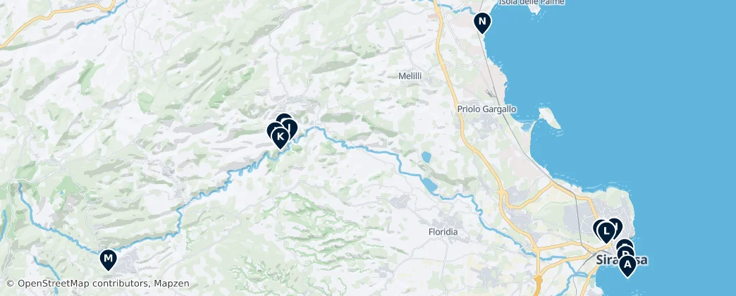 Map of Syrakusy