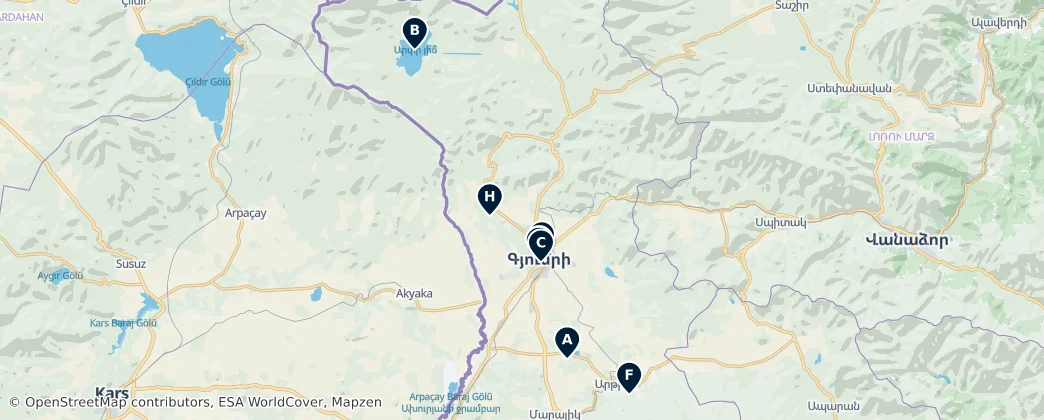 Map of Širak