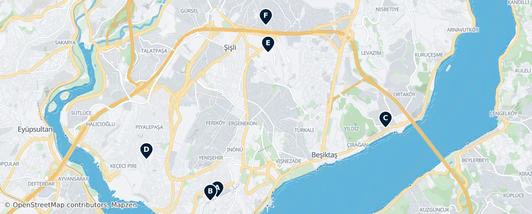 Map of Şişli