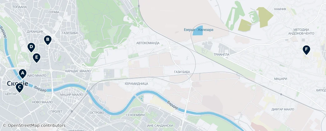 Map of Skopski SR