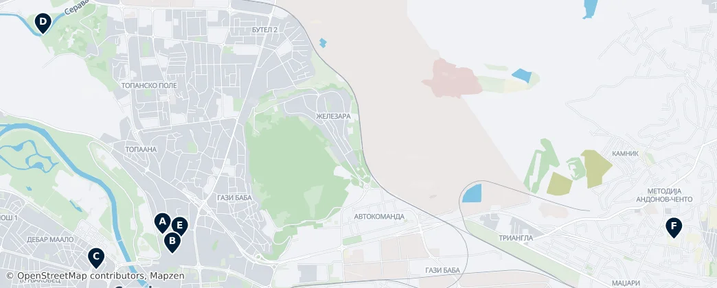 Map of Skopski SR