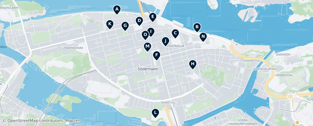 Map of Södermalm