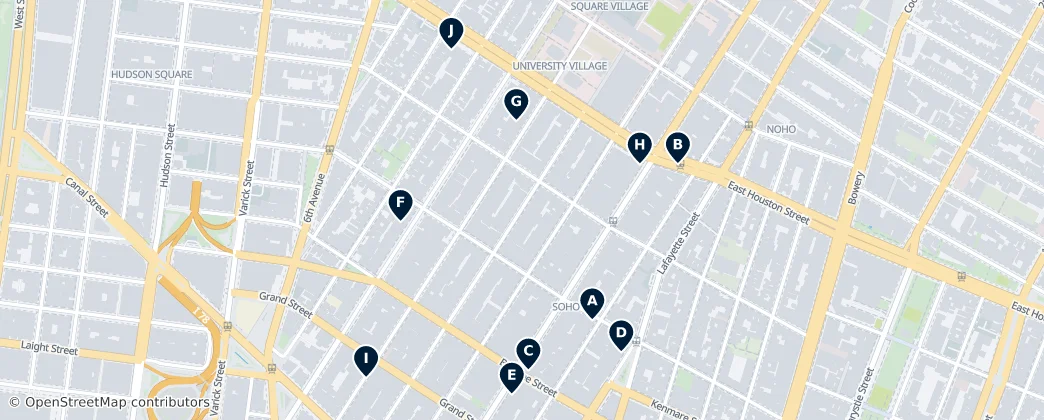Map of SoHo