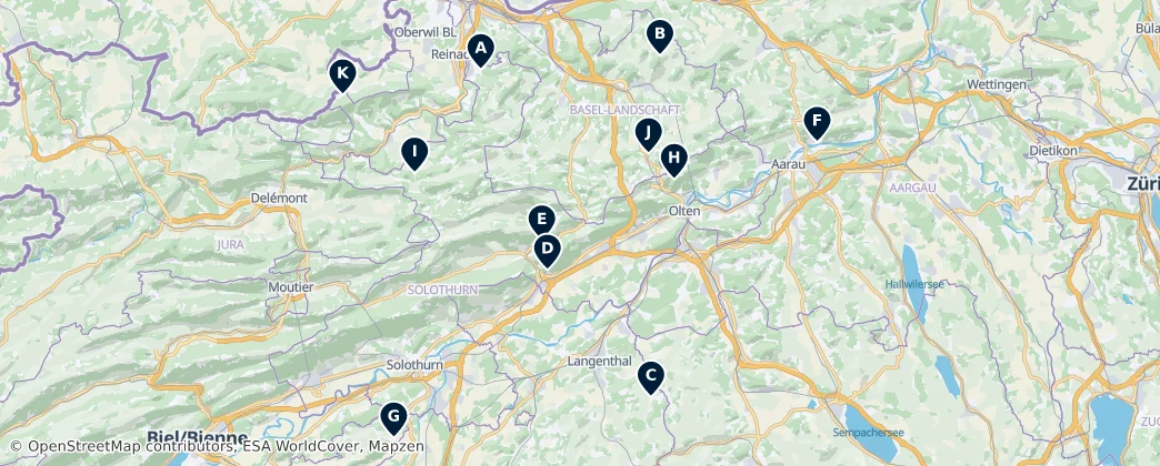 Map of Solothurn