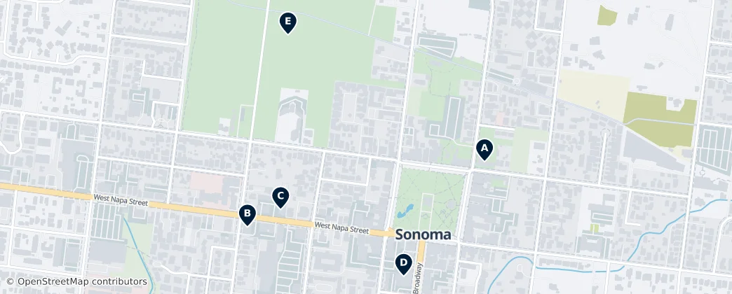 Map of Sonoma