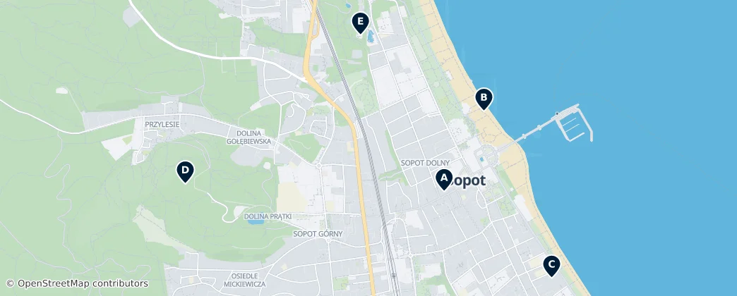 Map of Sopoty