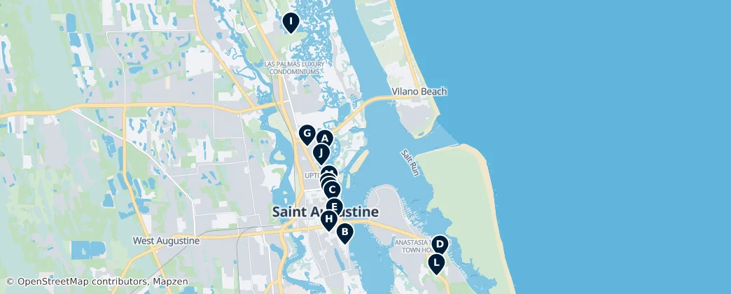Map of Saint. Augustine
