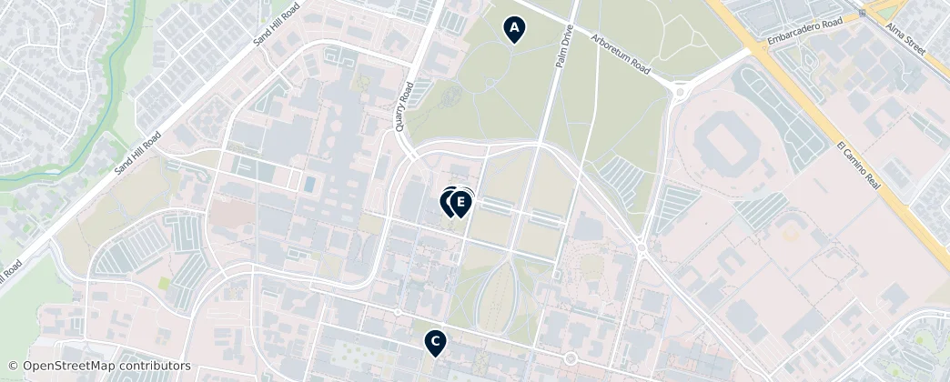 Map of Stanford