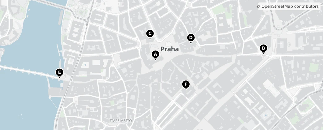 Map of Staré Město