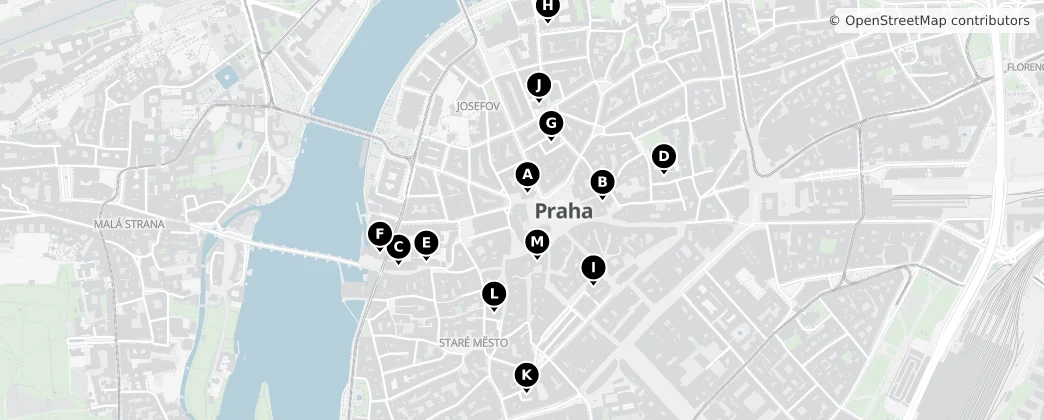 Map of Staré Město