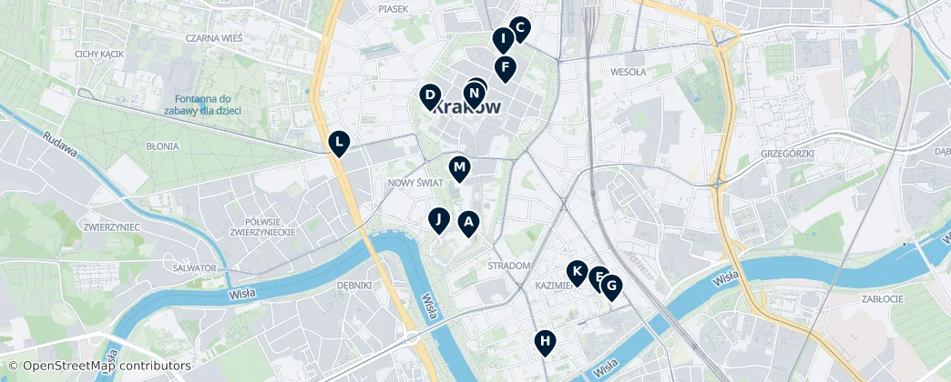 Map of Stare Miasto